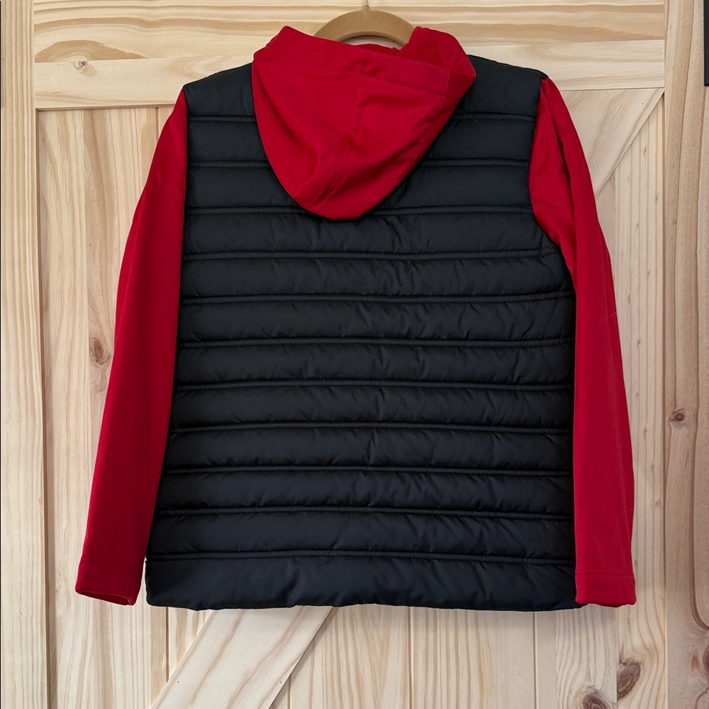 Jordan Black and Red Kids Puffer Jacket - Picture 7 of 9